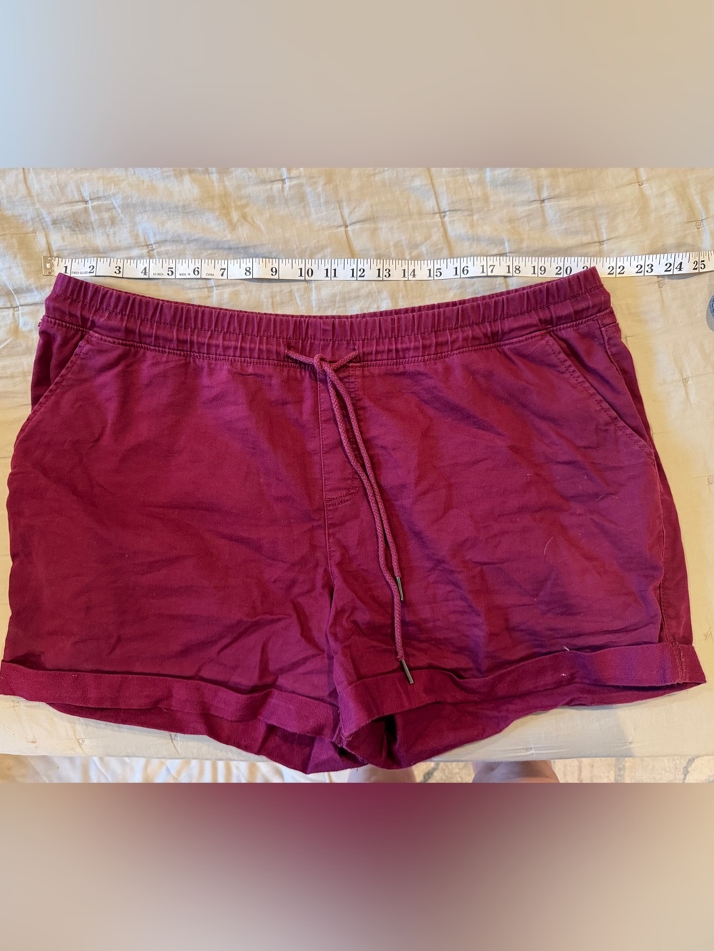 Time and Tru Plum Chino Shorts